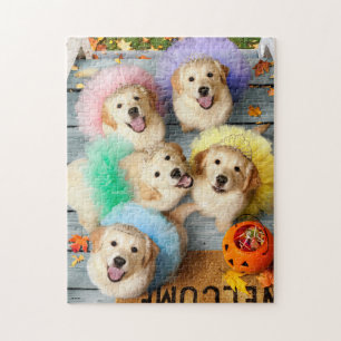 Golden Puppies Trick oder Behandlung Puzzle