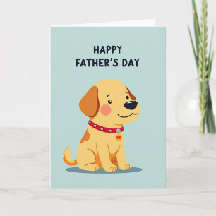 Golden Puppy Vatertagskarte Karte