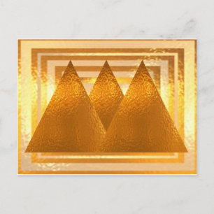 GOLDEN PYRAMIDS POSTKARTE