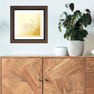 Golden Rabbit Foliendrucke