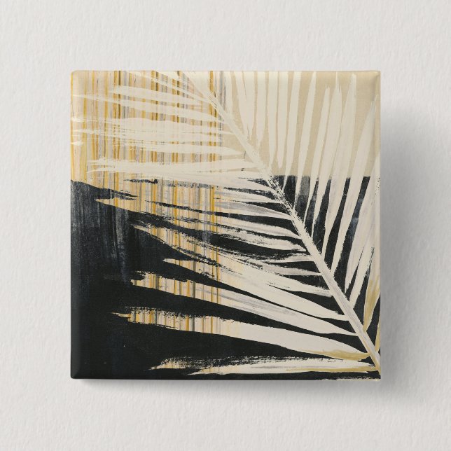 Golden Raffia - Palm Fronds Button (Vorderseite)