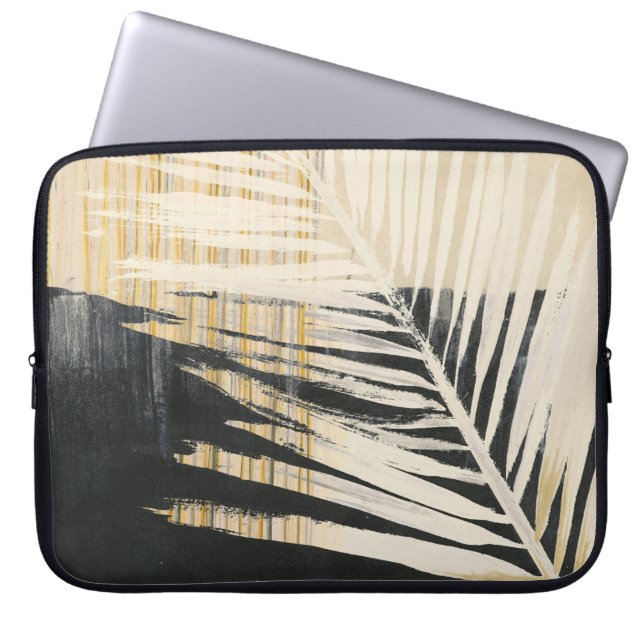 Golden Raffia - Palm Fronds Laptopschutzhülle (Vorderseite)