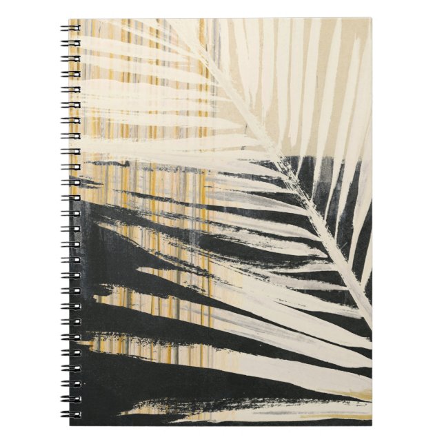 Golden Raffia - Palm Fronds Notizblock (Vorderseite)