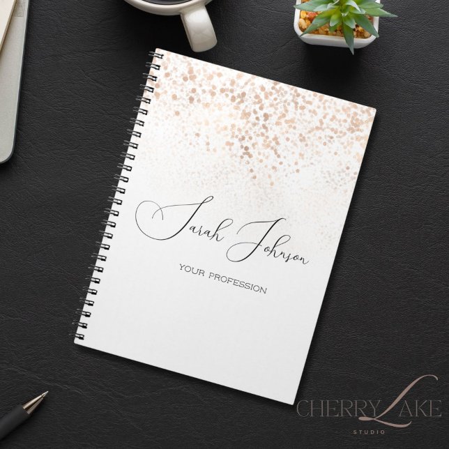 Golden Rain Personalisiertes Berufliches Notebook Notizblock (Von Creator hochgeladen)