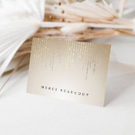 Golden Rain String Lights Vielen Dank Karten