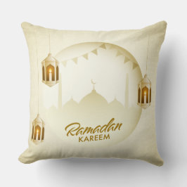 Golden Ramadan Kareem Pillow Kissen