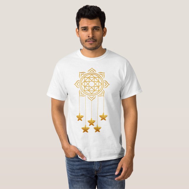 Golden Ramadan Vibes Happy Ramadan Kareem T-Shirt (Vorne ganz)