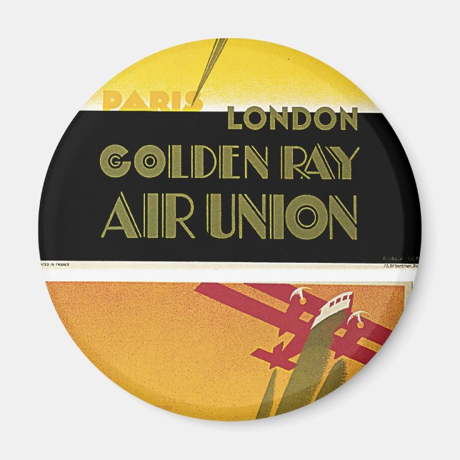 Golden Ray Air Gewerkschaft Magnet (Vorne)