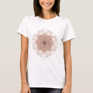 golden rectangle flower T-Shirt