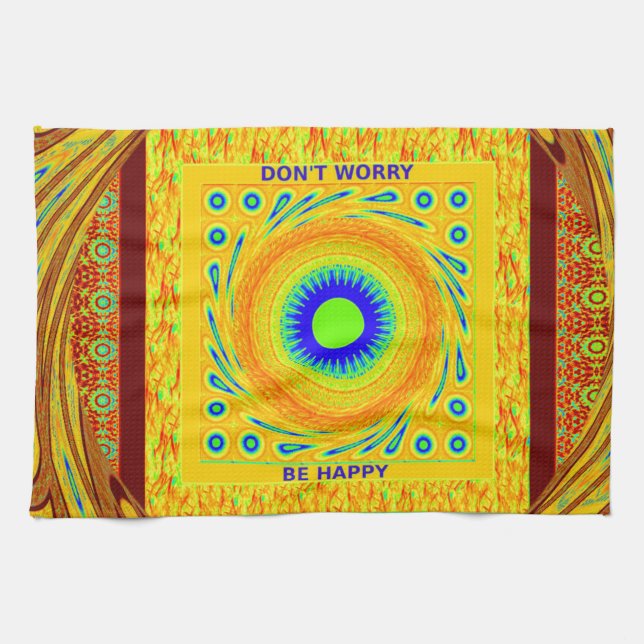 Golden Red African Traditional Color Handtuch (Horizontal)