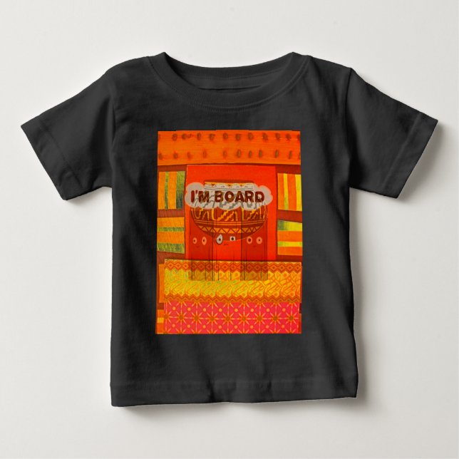 Golden Red African Traditional Colors Print Baby T-shirt (Vorderseite)