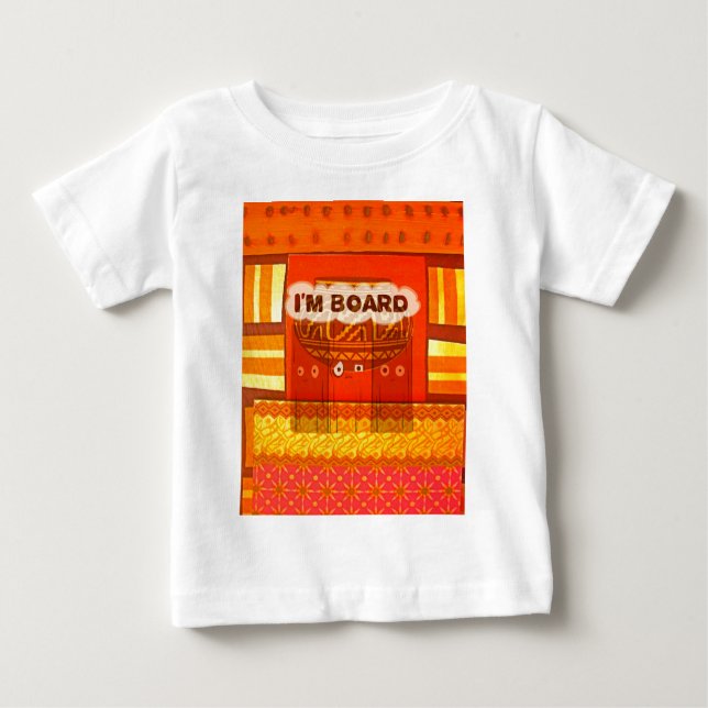 Golden Red African Traditional Colors Print Baby T-shirt (Vorderseite)