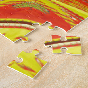 Golden Red African Traditionelle Farben Puzzle