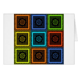 Golden Red Blue Green Masai Traditionelle Farben