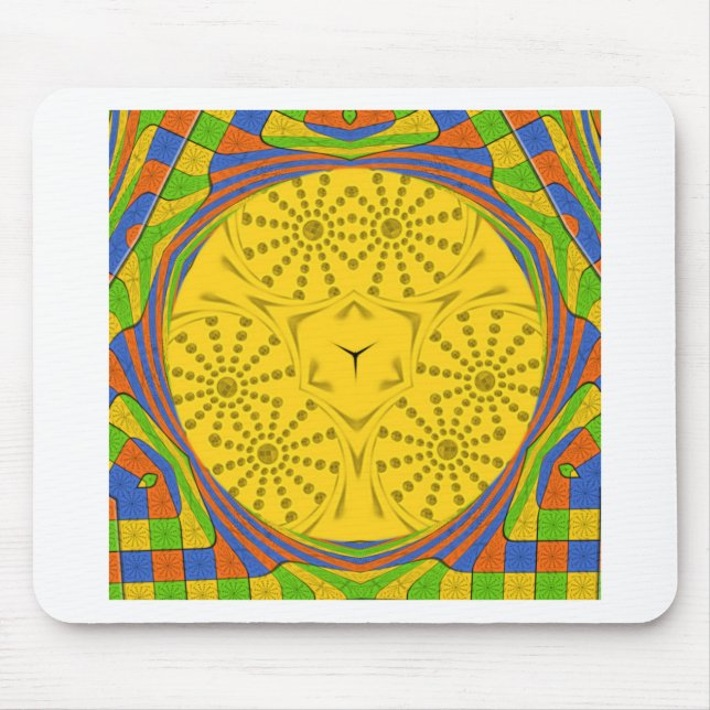 Golden Red Blue Green Royal Ägyptian. Mousepad (Vorne)