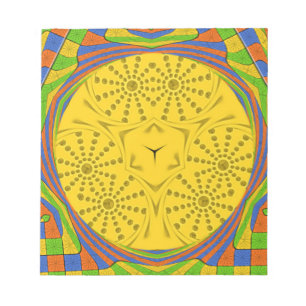 Golden Red Blue Green Royal Ägyptian. Notizblock