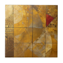 Golden, Red und Blue Geometric Heaven