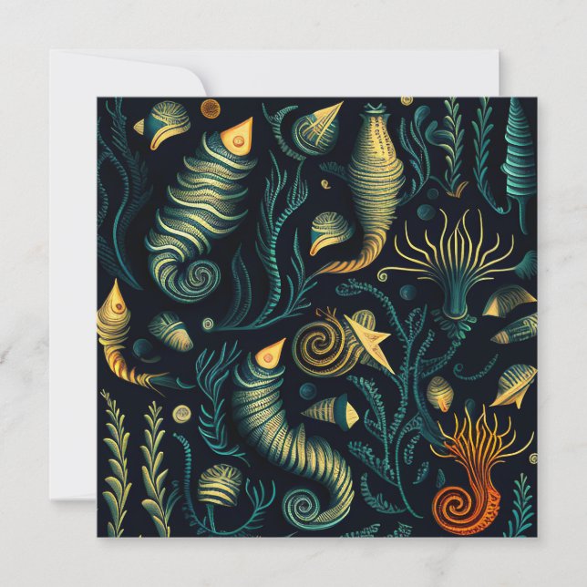 Golden Reefs Feiertagskarte (Vorderseite)