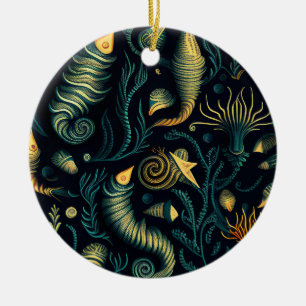 Golden Reefs Keramik Ornament