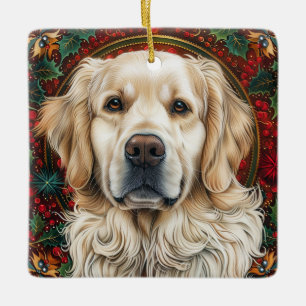 Golden Retreiver Dog Keramikornament