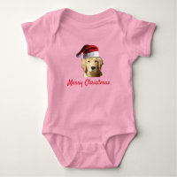 Golden Retrieve mit einem Weihnachtshut für Christ