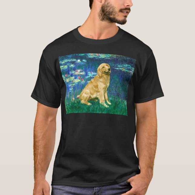Golden Retriever 1 - Lilies 5 T-Shirt (Vorderseite)