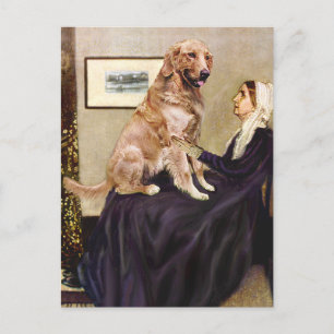 Golden Retriever 1 - Whistler Mother Postkarte