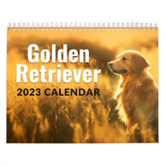 Golden Retriever 2023 Monthly Wall Calendar  Kalender
