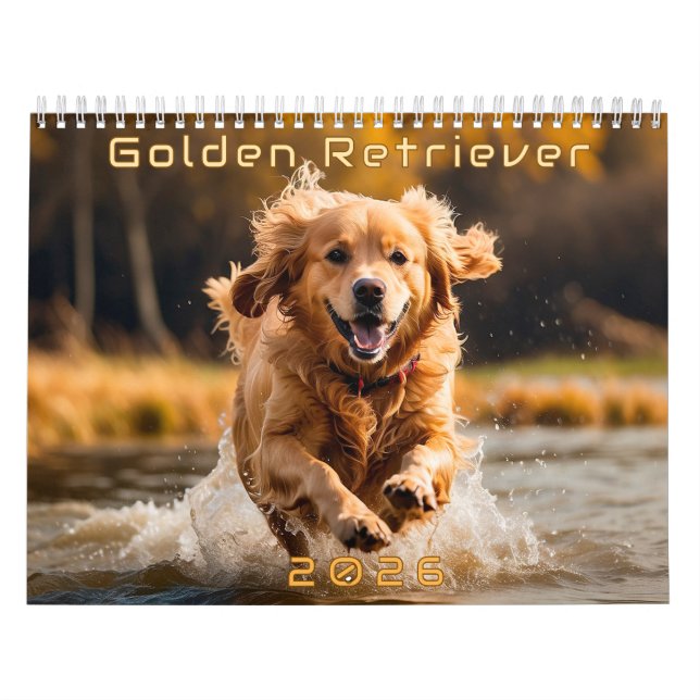 Golden Retriever 2026 Kalender (Titelbild)
