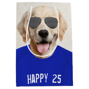 Golden Retriever 25. Geburtstag Mittlere Geschenkt Geschenktüte