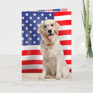 Golden Retriever, 4. Juli Card Karte