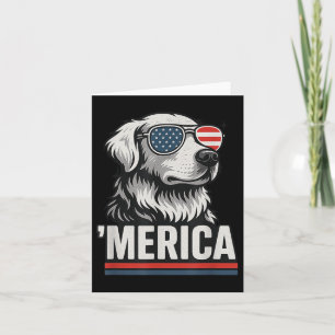 Golden Retriever 4. Juli Merica Karte
