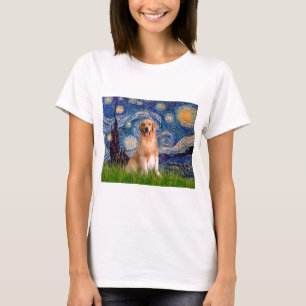 Golden Retriever 8 - Sternennacht T-Shirt