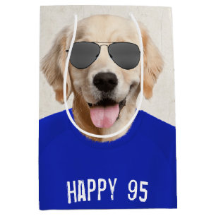 Golden Retriever 95. Geburtstag Mittlere Geschenkt Geschenktüte