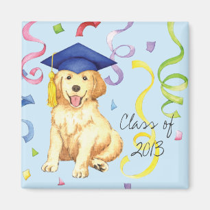 Golden retriever-Absolvent Magnet
