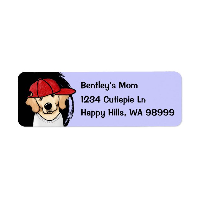 Golden Retriever Address Labels (Vorne)
