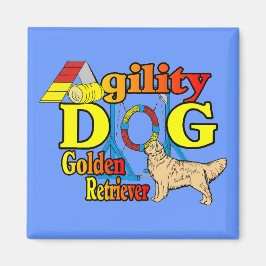 Golden Retriever Agility Geschenke Magnet