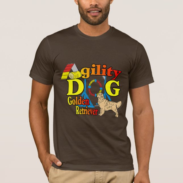 Golden Retriever Agility Geschenke T-Shirt (Vorderseite)