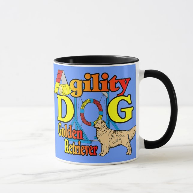 Golden Retriever Agility Geschenke Tasse (Rechts)