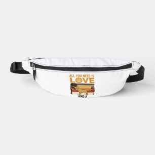 Golden Retriever Alles was du brauchst ist Liebe V Bauchtasche