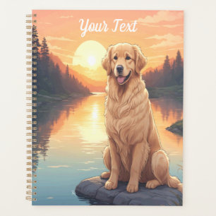 Golden Retriever am See Planer