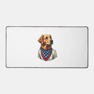 Golden Retriever Americana Vintage graviertes T-Sh Schreibtischunterlage