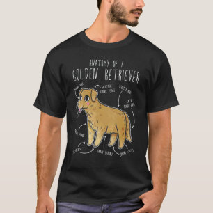 Golden Retriever Anatomie Haustier Hund Doggo Mama T-Shirt