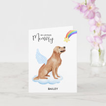 Golden Retriever Angel Dog Pet Loss Beileid