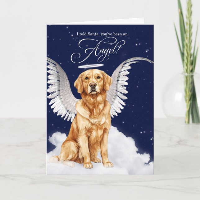 Golden Retriever Angel Dog Weihnachten (Vorderseite)