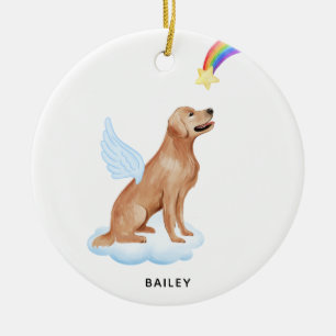 Golden Retriever Angel Personalisiert Dog Memorial Keramik Ornament