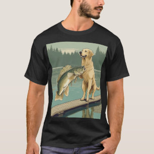 Golden Retriever Angelshirt Bass Hundeliebhaber Ou T-Shirt