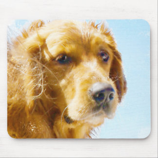 Golden Retriever Aquarell Mousepad