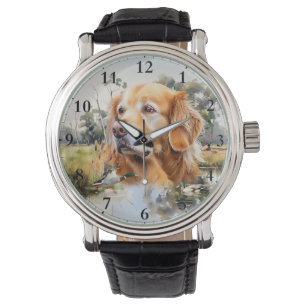 Golden Retriever Armbanduhr