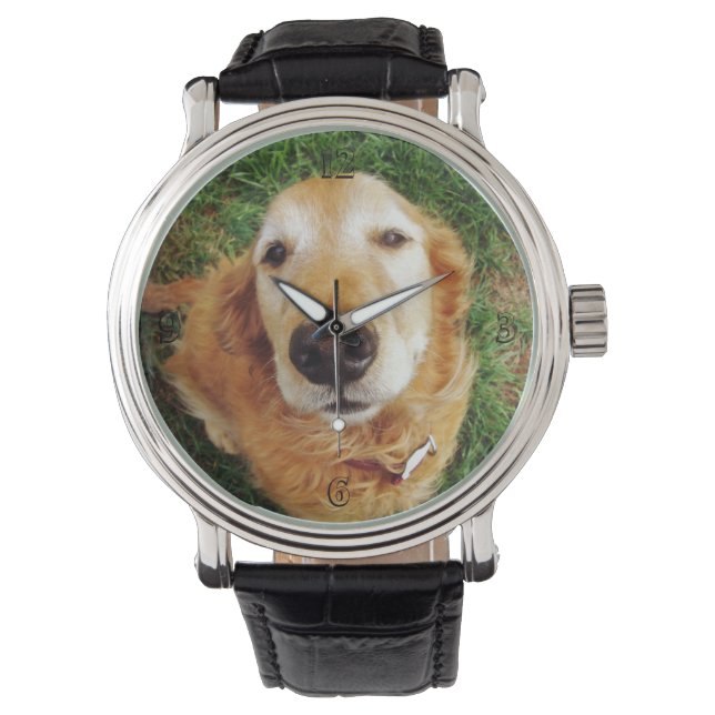 Golden Retriever Armbanduhr (Vorderseite)